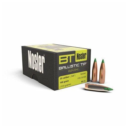 30 Caliber 168 grain Ballistic Tip® Hunting Bullet (50CT)