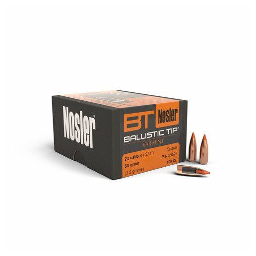 22 Caliber 50 grain Ballistic Tip® Varmint Bullet (100CT)