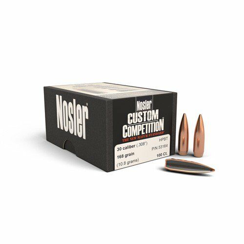 30 Caliber 168 grain Hpbt Custom Competition Bullet (100CT)