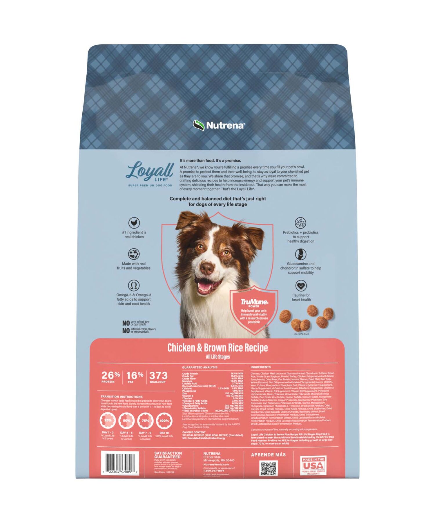Nutrena Loyall Life Chicken & Brown Rice Recipe Dog Food, 20-Lb