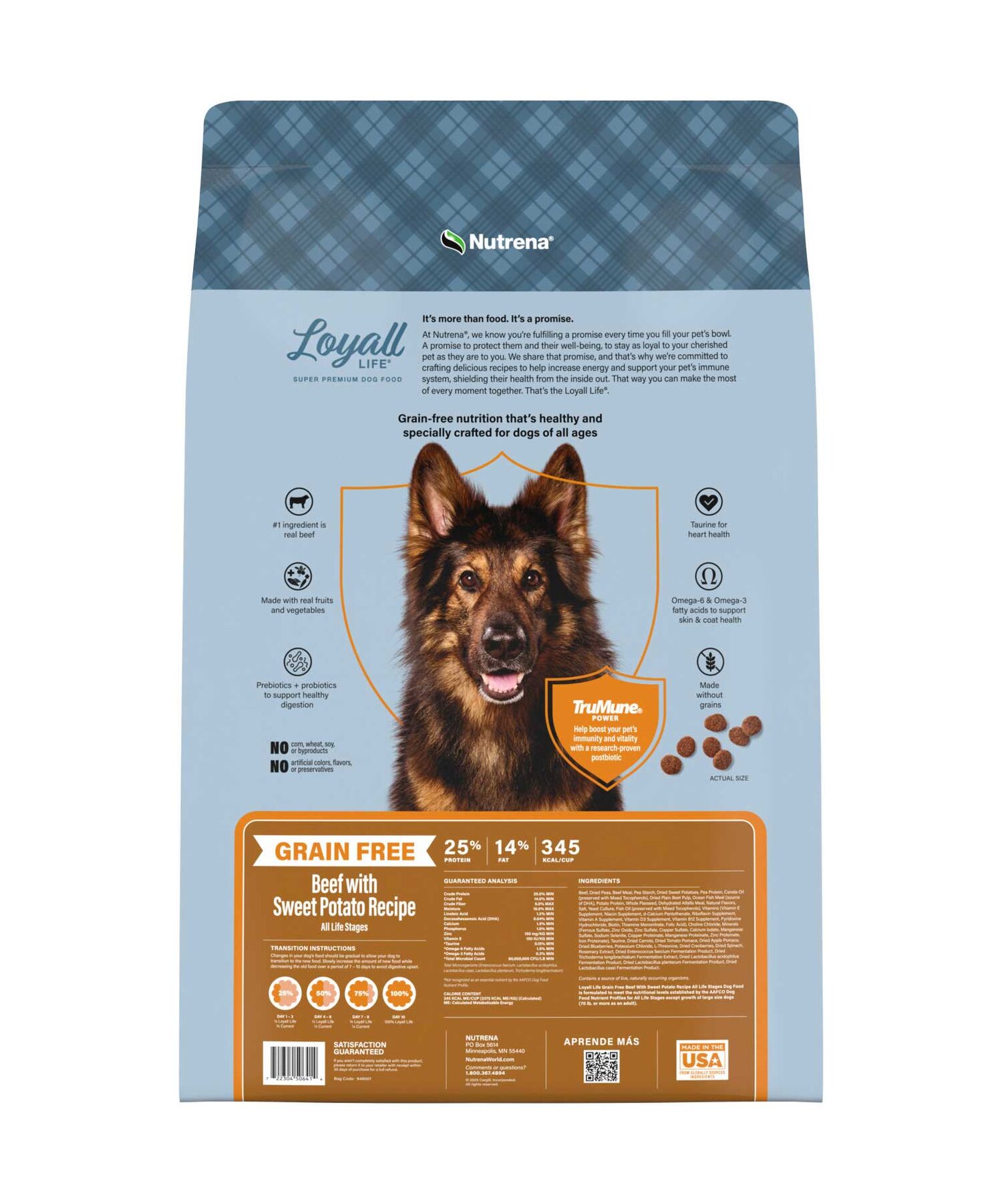 Nutrena Loyall Life Grain Free Beef with Sweet Potato Recipe Dog Food, 6-Lb