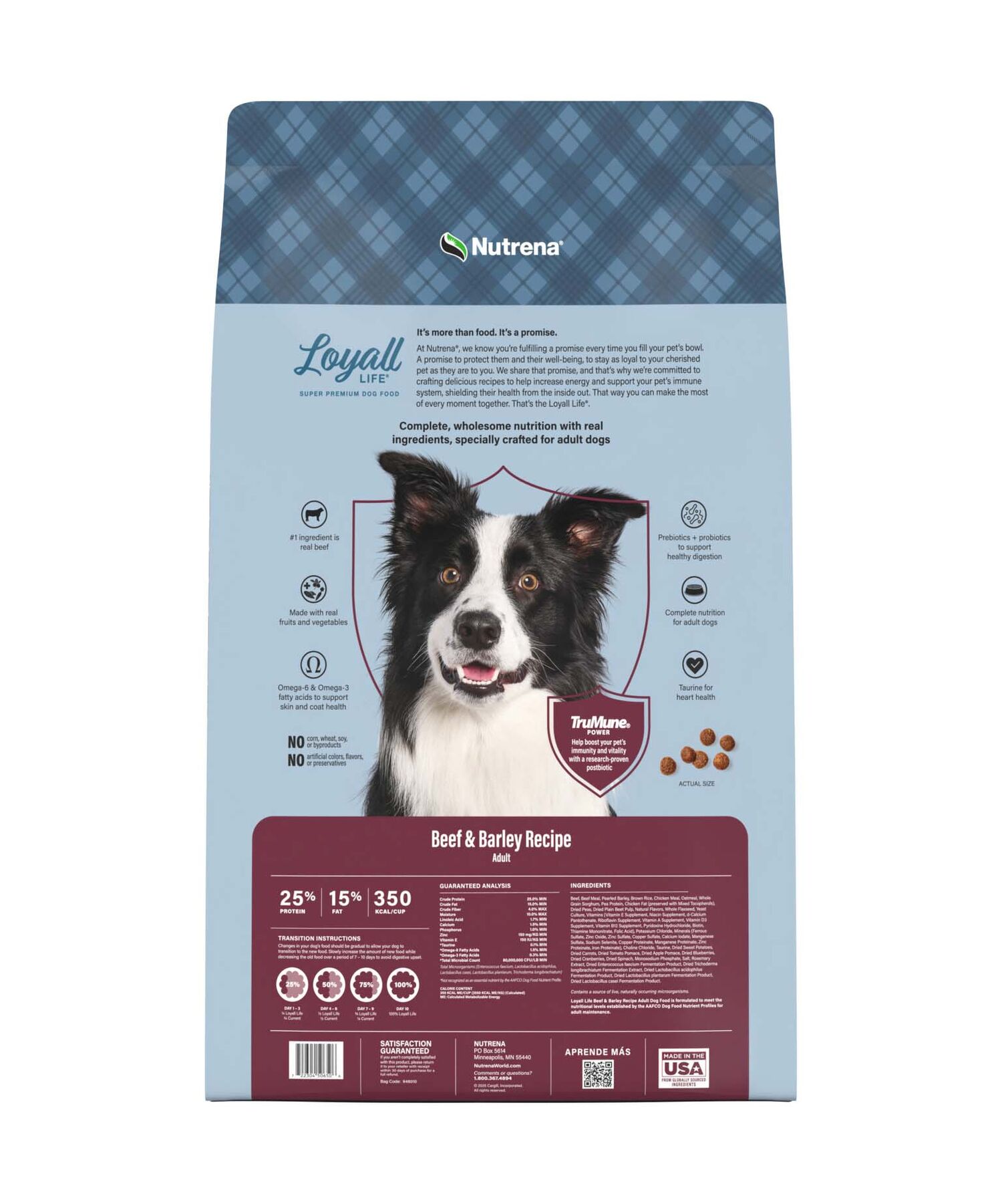 Nutrena Loyall Life Beef & Barley Recipe Dog Food, 40-Lb
