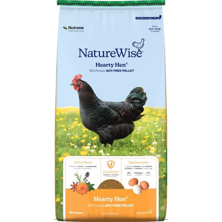 NatureWise Hearty Hen Soy-Free Layer Pellet, 40-Lb