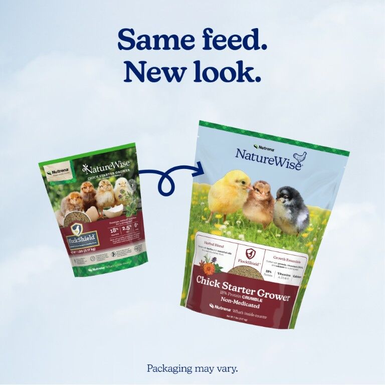 Nutrena NatureWise Chick Starter Grower 18% Crumble Non-Medicated, 7-Lb