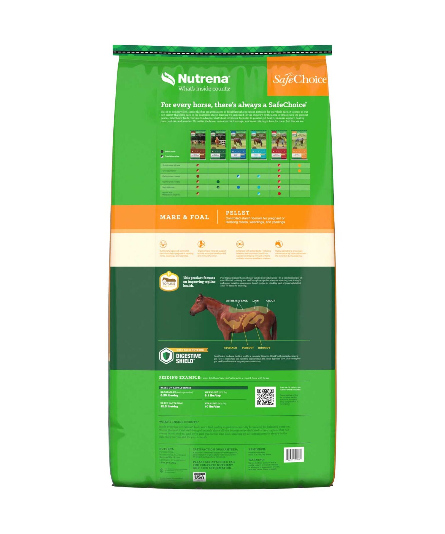 Nutrena SafeChoice Mare & Foal Pellet, 50-Lb