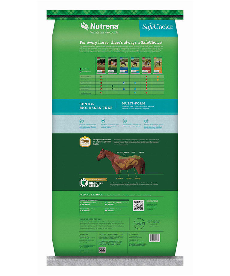 SafeChoice Senior Molasses Free, 50-Lb