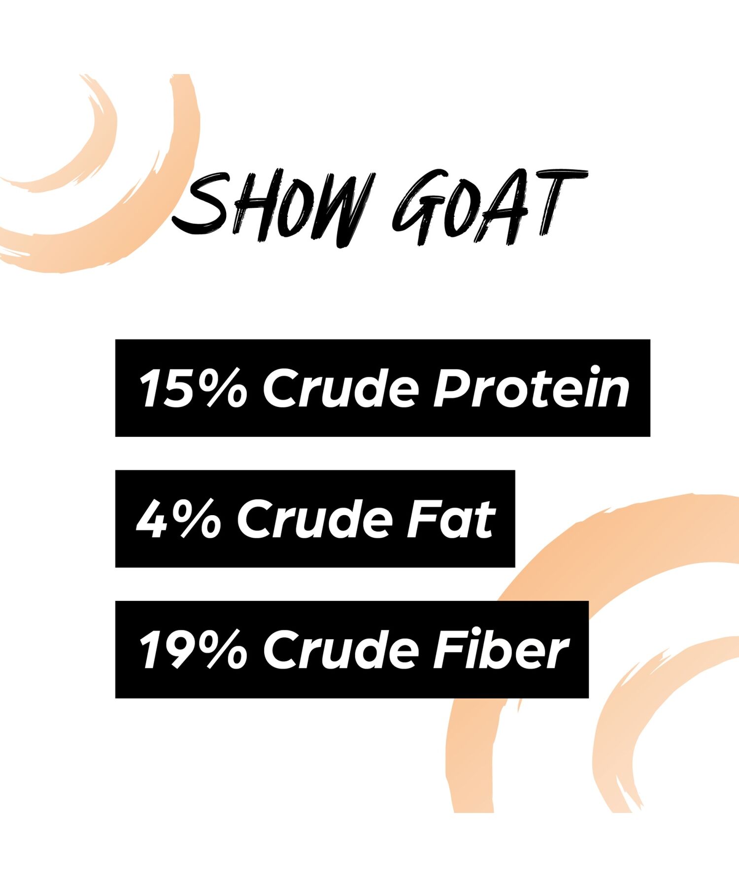 Sunglo Show Goat, 50-Lb