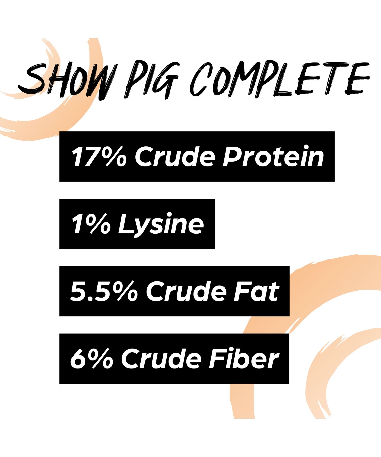 Sunglo Show Pig Complete, 50-Lb