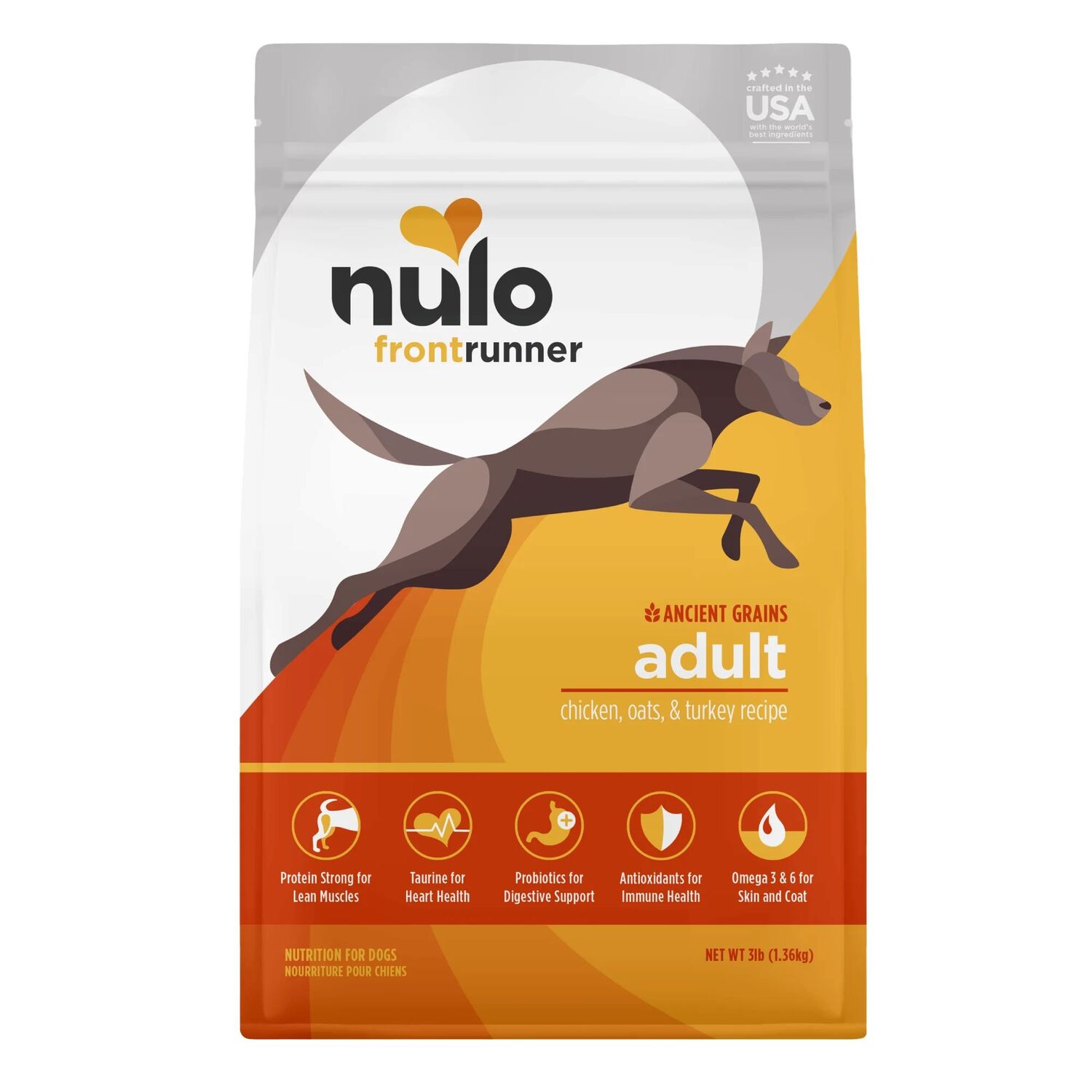 Nulo Frontrunner High-Protein Kibble Chicken, Oats & Turkey Recipe Dog Food, 23-Lb