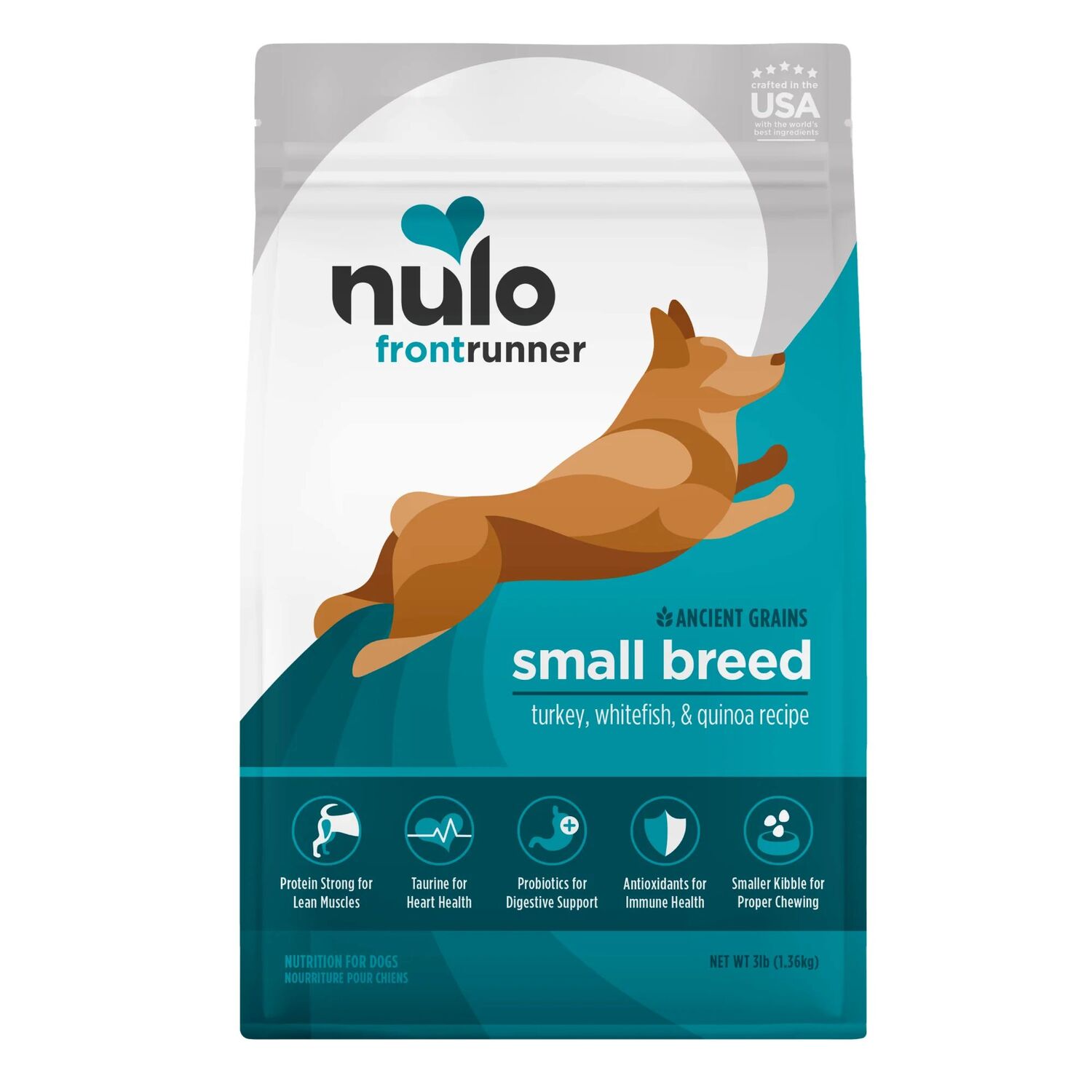 Nulo Frontrunner High-Protein Small Breeds Turkey, Whitefish & Quinoa Recipe Dog Food, 11-Lb