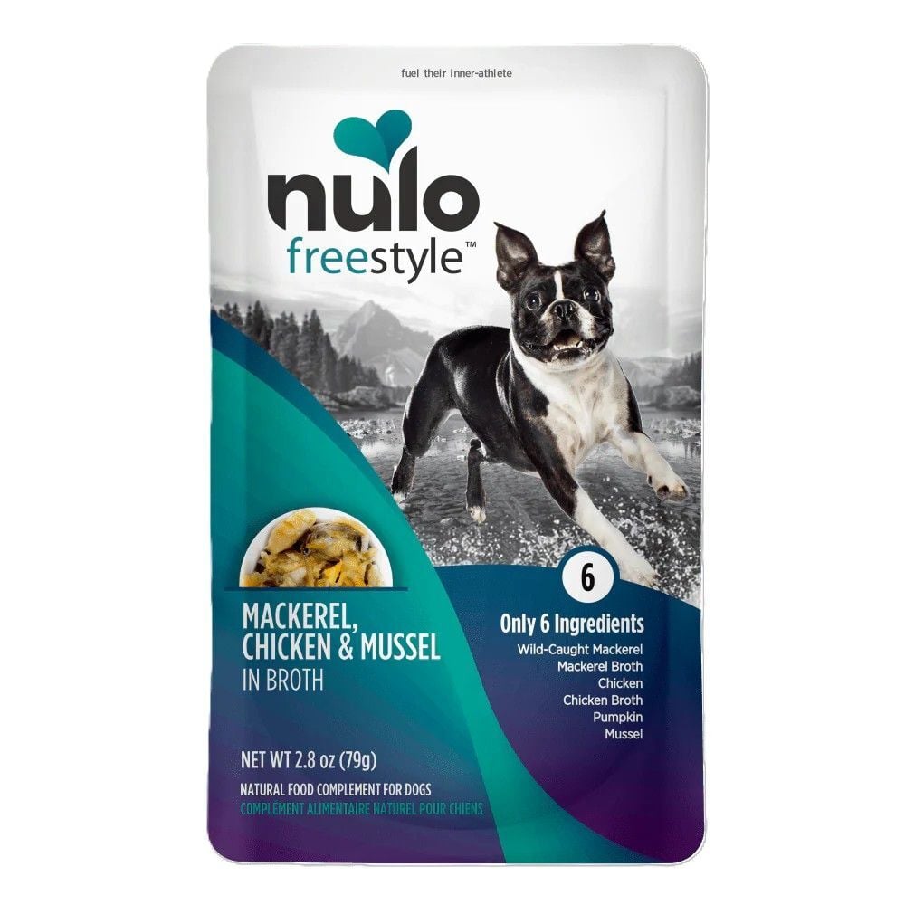 Nulo FreeStyle Mackerel, Chicken & Mussel In Broth Recipe Dog Food, 2.8-Oz