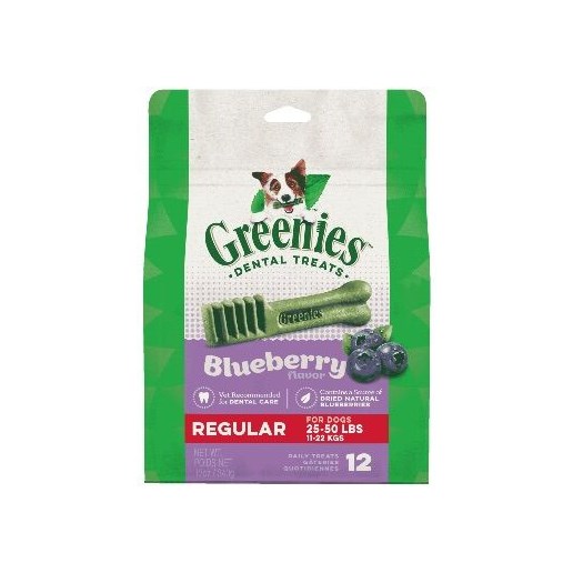 Greenies™ Dental Treats, Blueberry Flavor, Regular Dog, 12-Ct
