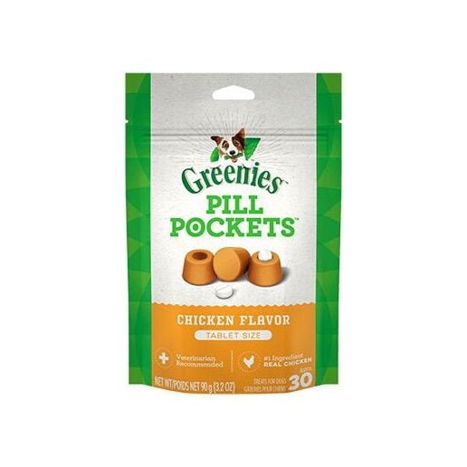 Pill Pockets™, Chicken Flavor Tablet for Dogs, 30-Ct Cat Treats