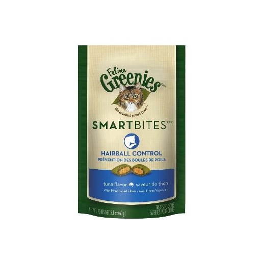 Feline Greenies™ Smartbites™ Hairball Control Treat, Tuna Flavor, 2.1-Oz