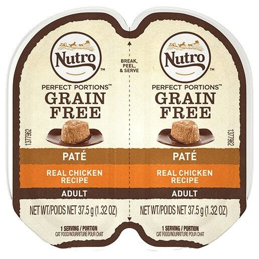 Nutro Grain Free Pate Chicken Flavor Wet Cat Food, 2.6-Oz