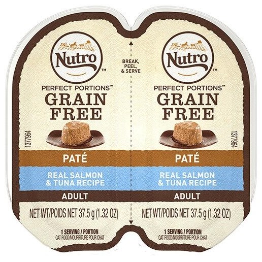 Nutro Grain Free Pate Salmon & Tuna Flavor Wet Cat Food, 2.6-Oz