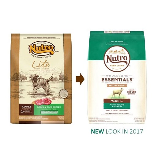 Nutro Wholesome Essentials Healthy Weight Lamb & Rice Adult Dry Dog Food, 30-Lb Bag 