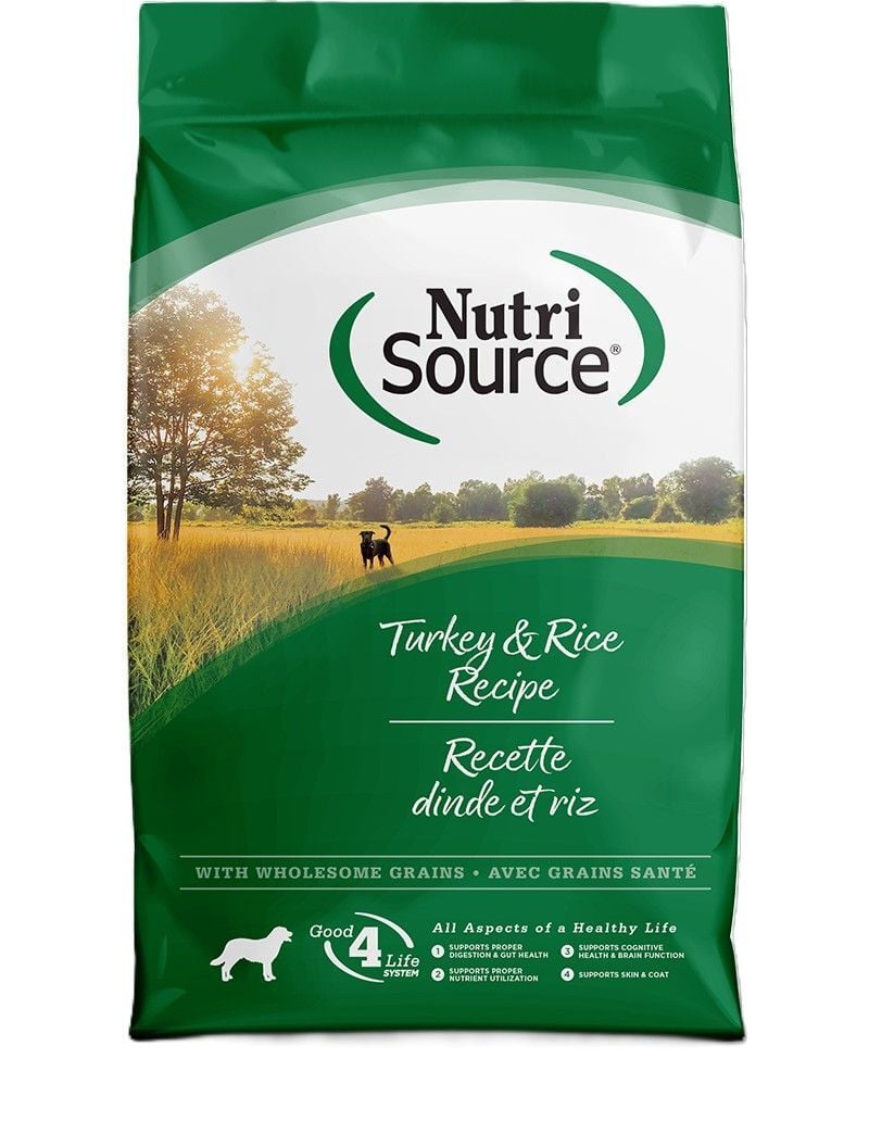 NutriSource Turkey & Rice Recipe Dog Food, 26-Lb