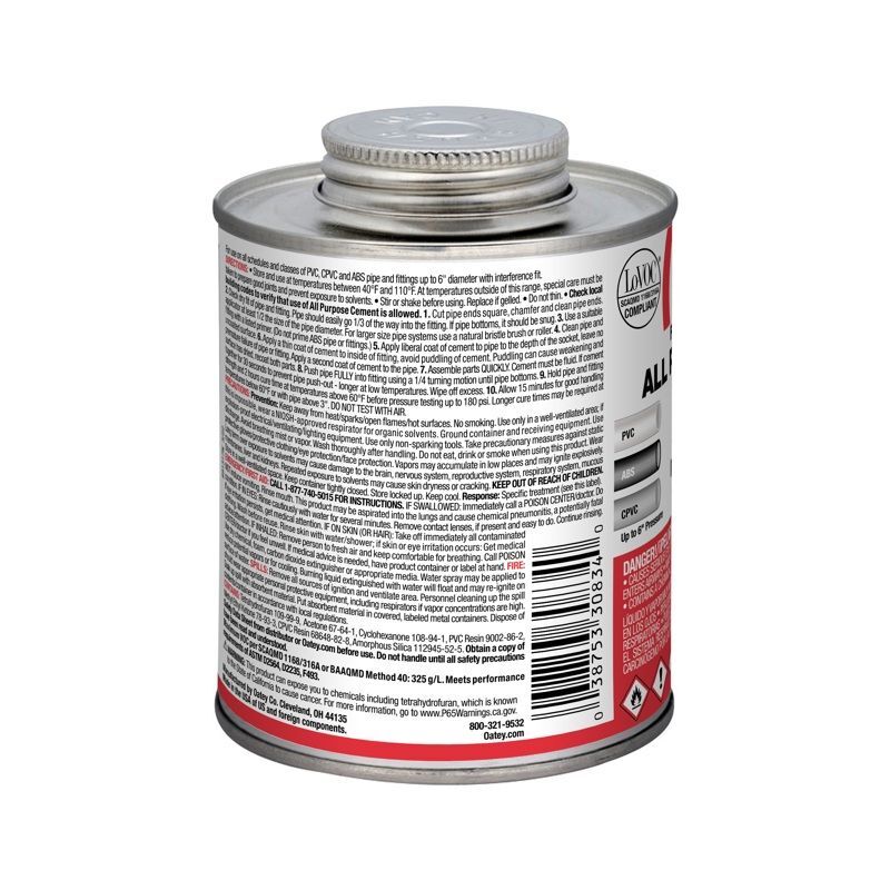 Oatey All Purpose Cement, 16-Oz