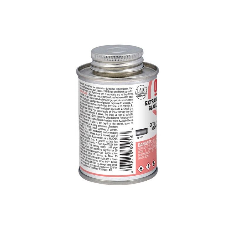 Oatey Extra Special Medium Black ABS Cement, 4-Oz