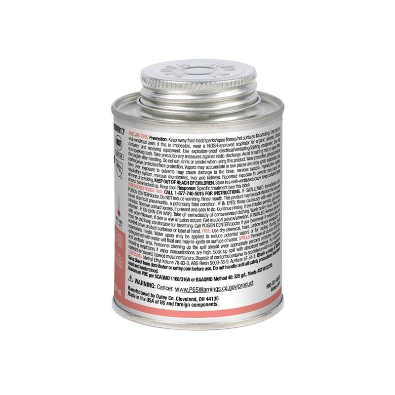 Oatey Extra Special Medium Black ABS Cement, 8-Oz