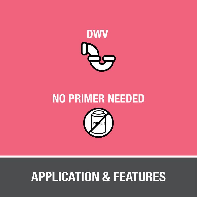 Oatey Extra Special Medium Black ABS Cement, 16-Oz