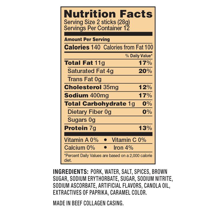 Oberto's Cattleman's Cut Double Smoked Sausages, 12-Oz