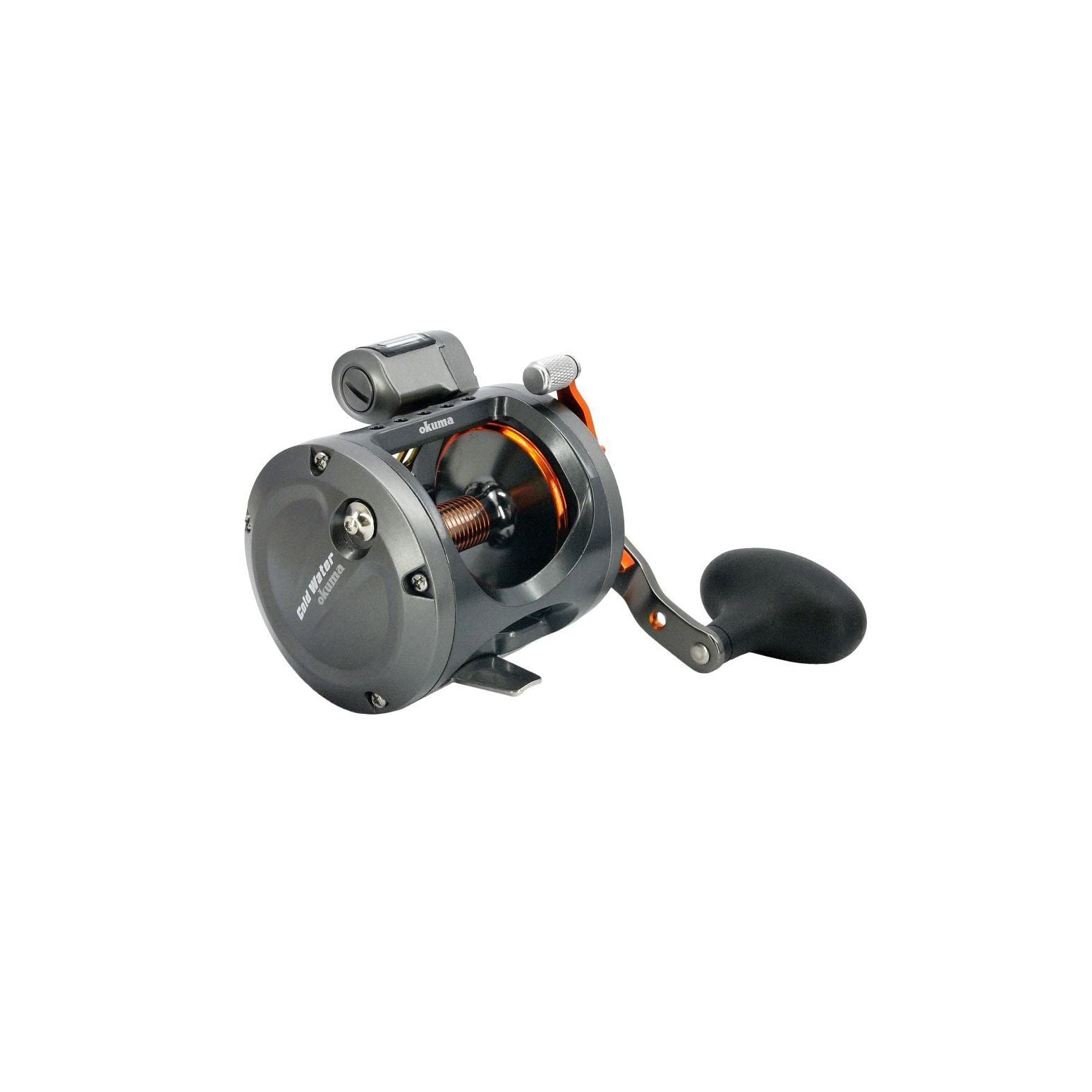 cold water wire line star drag line counter reel Okuma Low Profile A Counter, CW-354DLXA 553 model is an ultra Okuma Coldwater/Convector Drag Upgrade (How