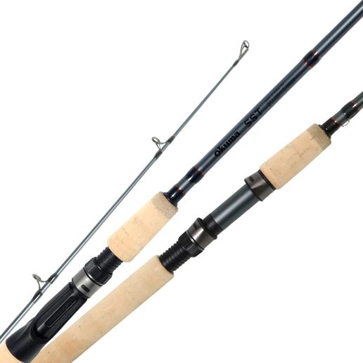okuma 2 piece rod KB-C-802ML Kokanee Black 8' Medium Light Bait Cast feet in length and continue to 7 Okuma SST A Cork Grip