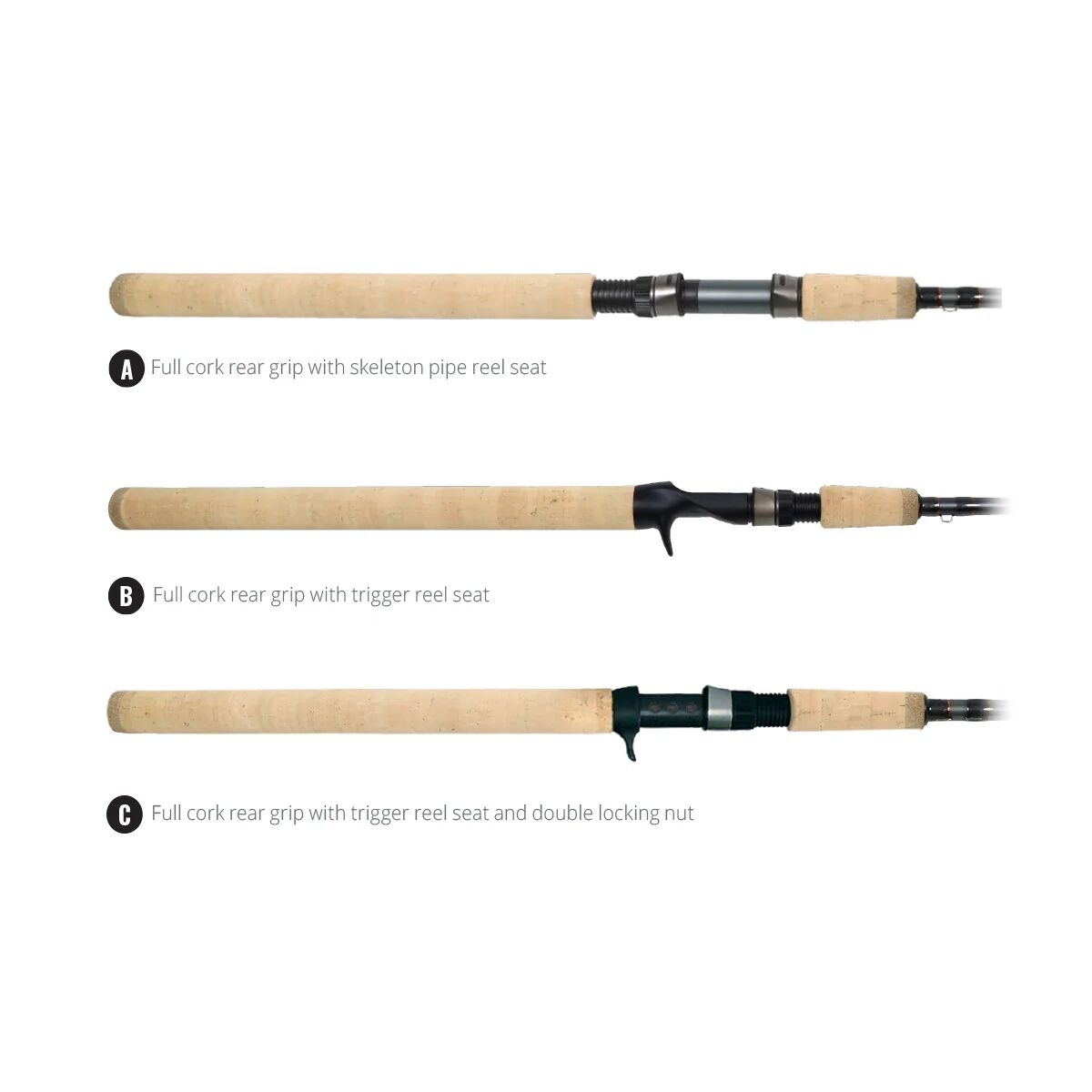 Okuma SST "A" Cork Grip Spinning Rod M, 2-Piece, 9-Ft