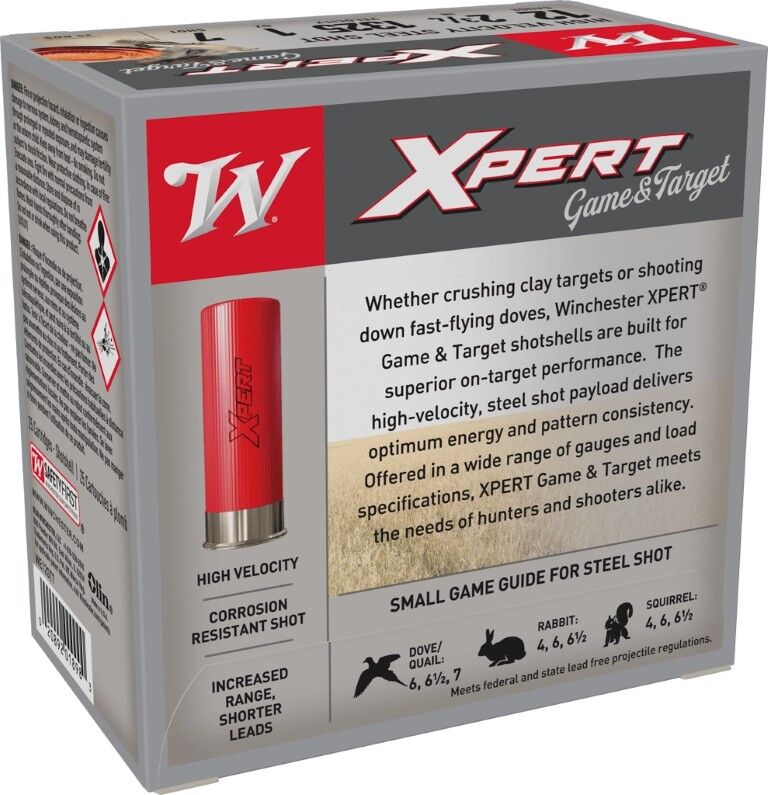Winchester Xpert Game & Target 12 Gauge 2 3/4" #7 Shot, 1-Oz, 25-Rd