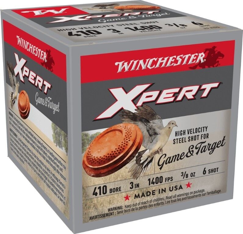 Winchester Xpert Game & Target .410 Bore 3" #6 Shot, 3/8-Oz, 25-Rd