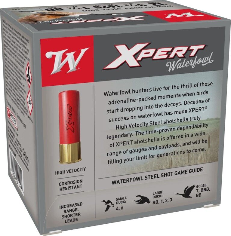 Winchester Xpert Waterfowl 12 Gauge 3 1/2" BB Shot, 1 1/4-Oz, 25-Rd