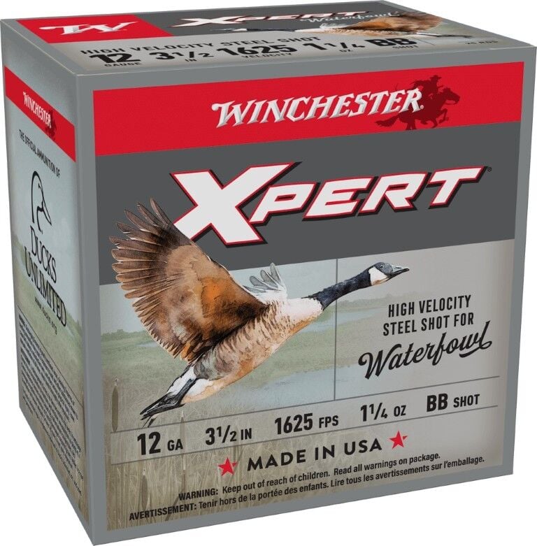 Winchester Xpert Waterfowl 12 Gauge 3 1/2" BB Shot, 1 1/4-Oz, 25-Rd