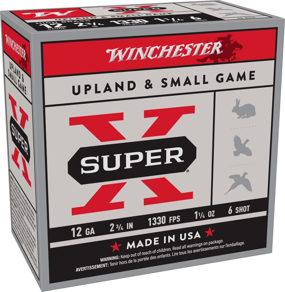 Winchester Super-X 12 Gauge 2 3/4" #6 Shot, 1 1/4-Oz, 25-Rd