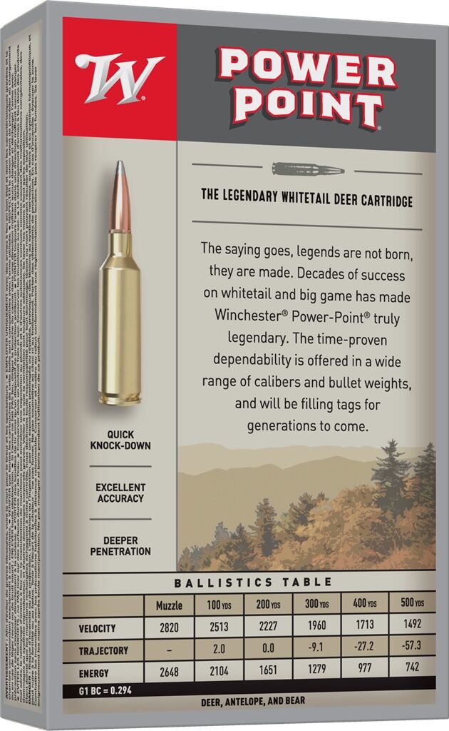 Winchester Power-Point .308 Win, 150 Grain Rifle Ammo, 20-Rd