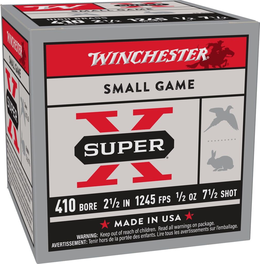 Winchester Super-X .410 Bore 2 1/2" #7.5, 1/2-Oz, 25-Rd