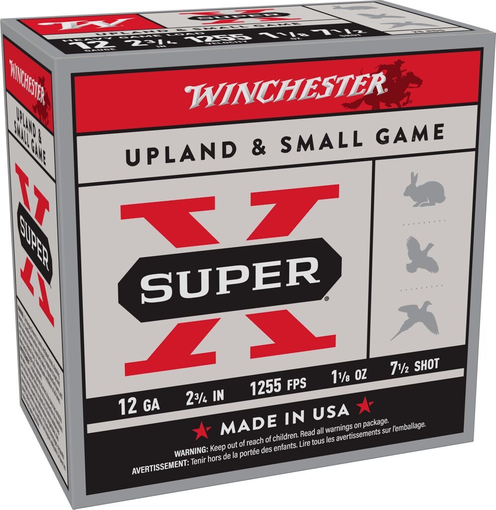 Winchester Super-X 12 Gauge 2 3/4" #7.5 Shot, 1 1/8-Oz, 25-Rd