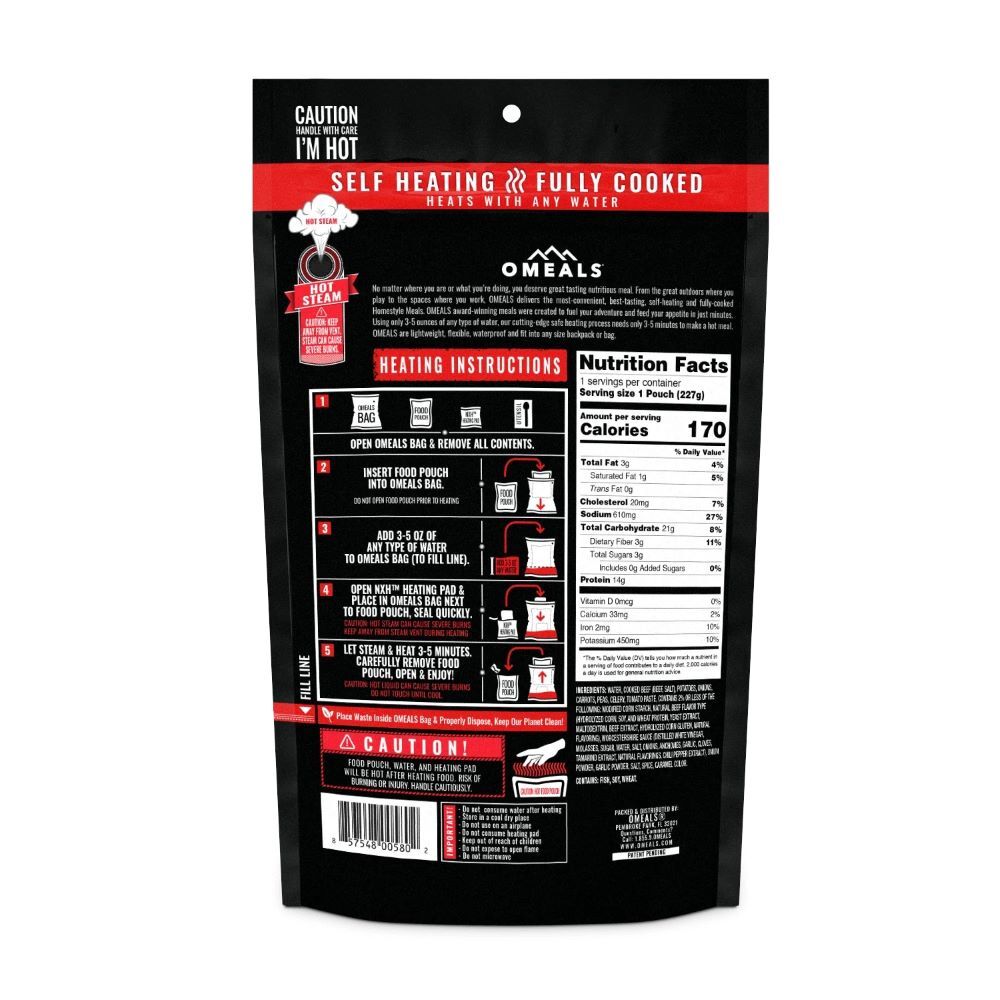 Omeals Vegetable Stew with Beef Freeze Dried Meal