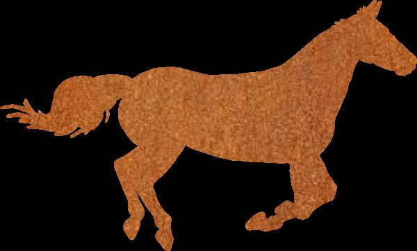 Horse #3, Steel, Rust