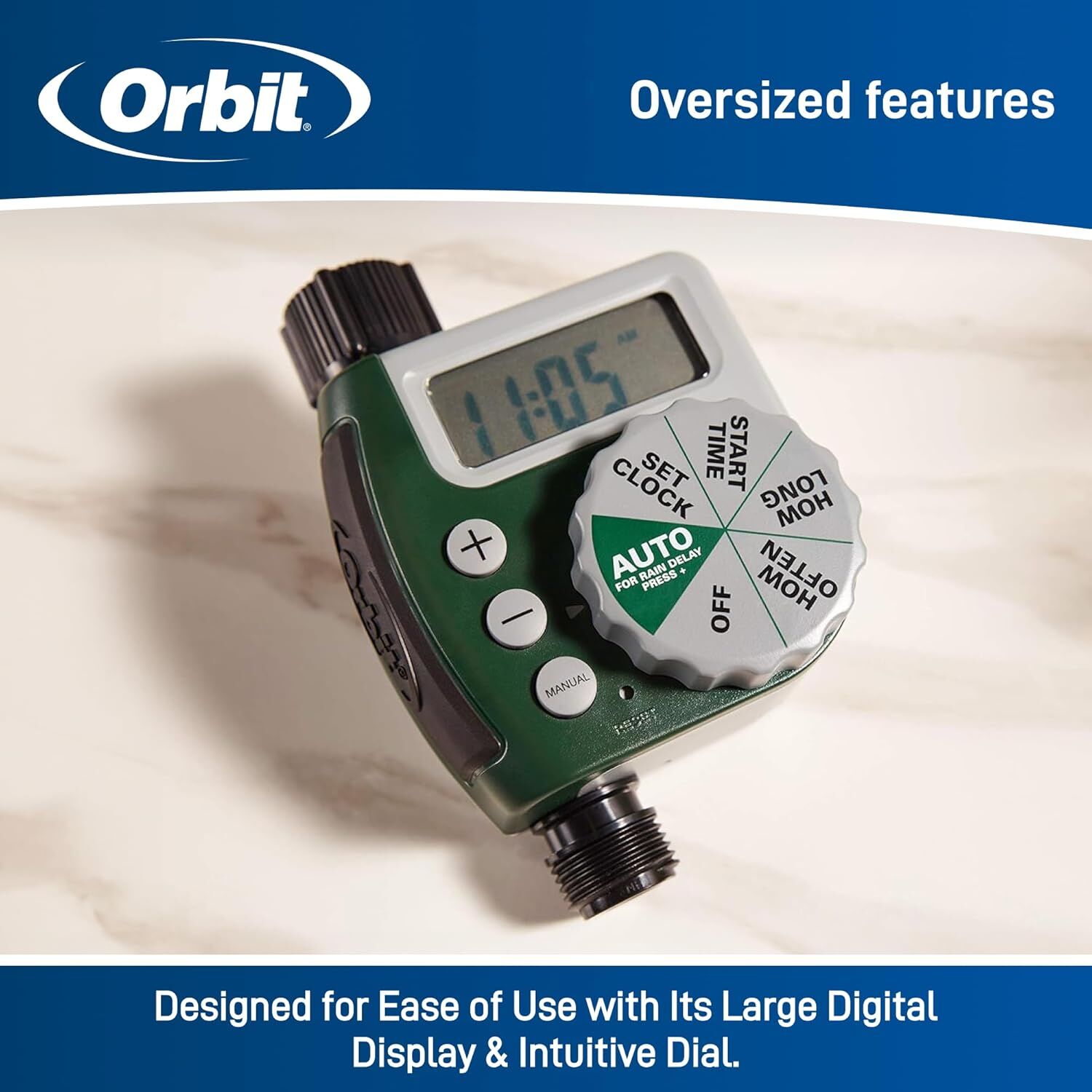 Orbit 1-Outlet Programmable Digital Hose Faucet Timer