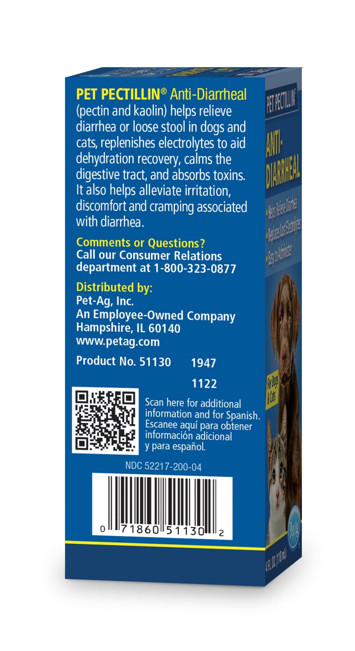 Pet-Ag Pet Pectillin Anti-Diarrheal, 4-Oz