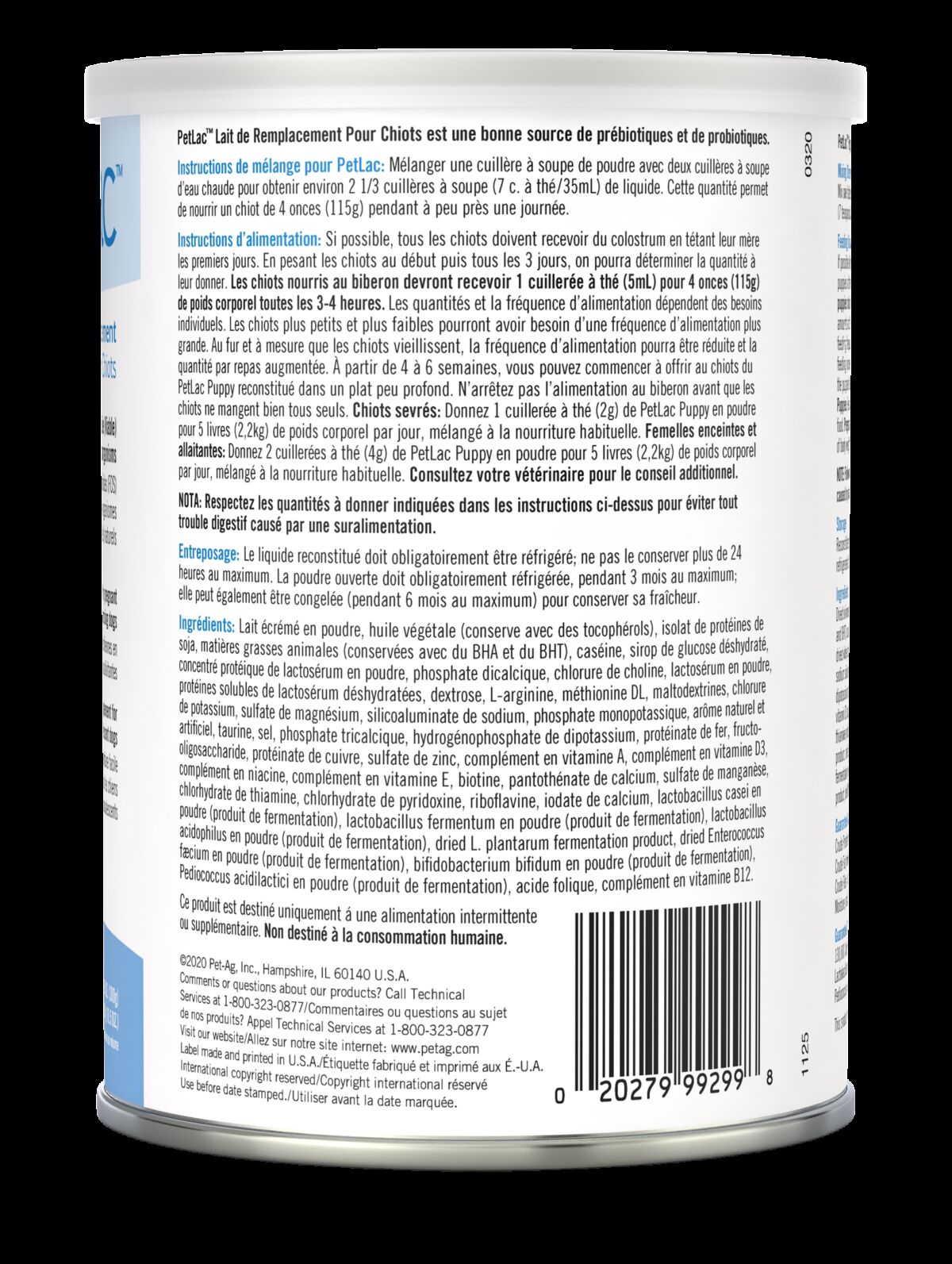 PetAg PetLac Puppy Powder Milk Replacement, 10.5-Oz