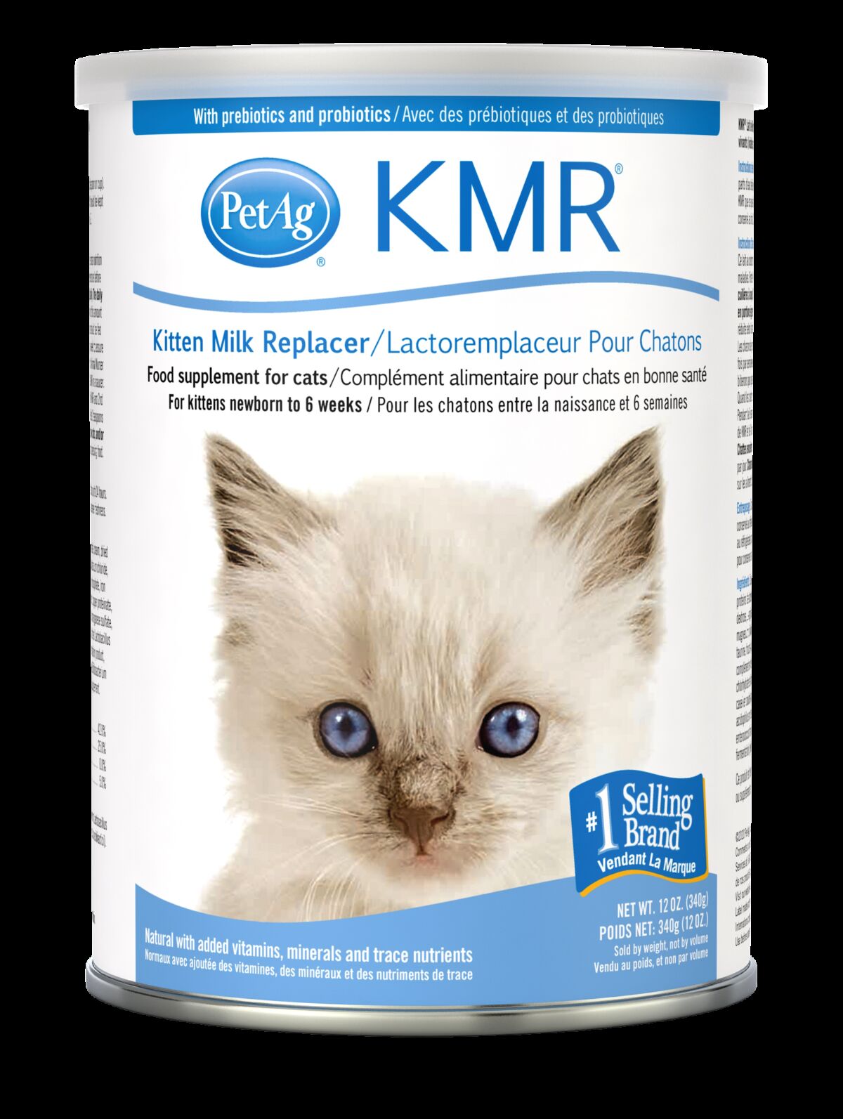 Nutri-Vet Milk Replacer With Opti-Gut For Kittens, 12-Oz