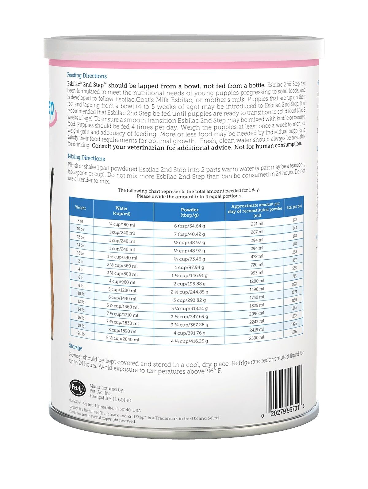 PetAg Esbilac 2nd Step Puppy Weaning Food, 14-Oz