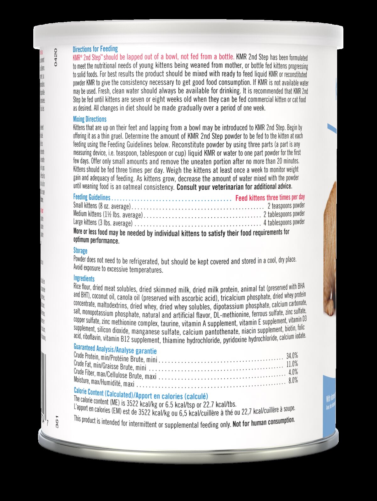 PetAg KMR 2nd Step Kitten Weaning Food, 14-Oz