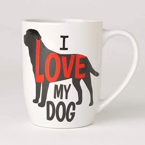PetRageous Designs I Love My Dog White Mug, 24-Oz
