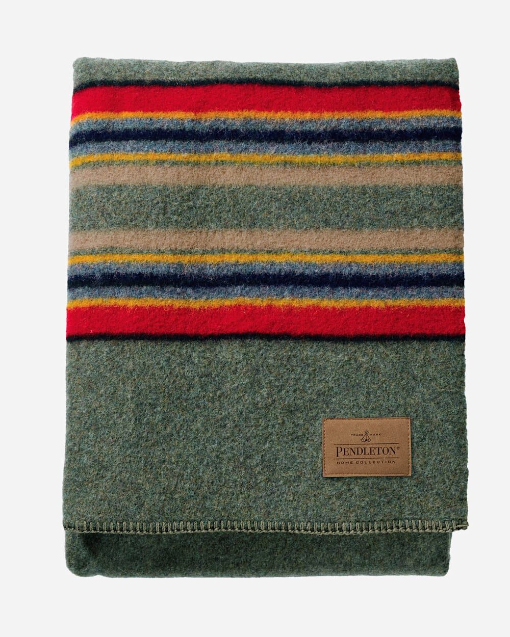 Pendleton Yakima Green Heather Mix Camp Throw