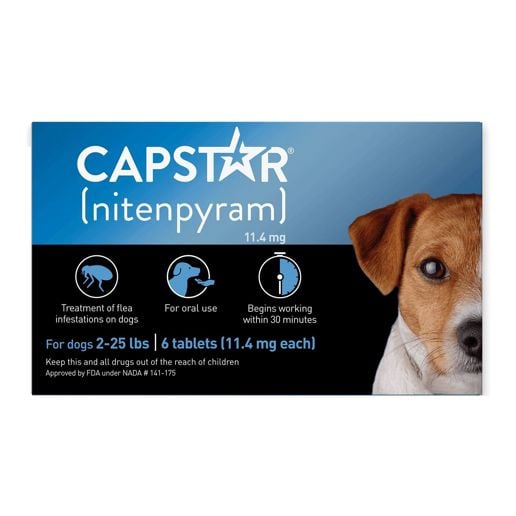 Capstar (nitenpyram) Oral Flea Treatment for Small Dogs, 6-Dose