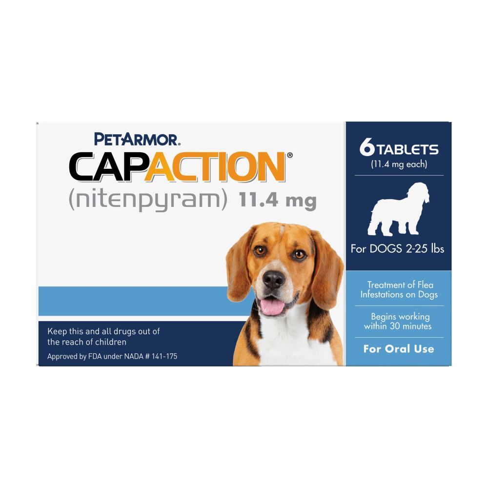 Pet Armor Capaction (nitenpyram) Oral Flea Treatment for Small Dogs, 6-Pk